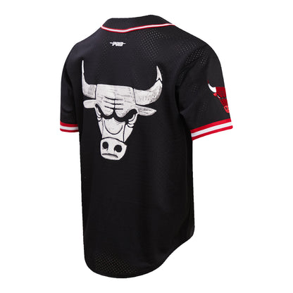 2023-24 CHICAGO BULLS CITY EDITION MESH BUTTON DOWN SHIRT - side view