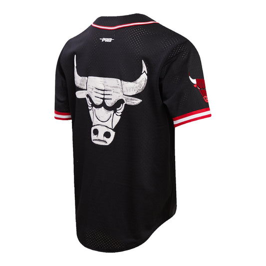 2023-24 CHICAGO BULLS CITY EDITION MESH BUTTON DOWN SHIRT - front view