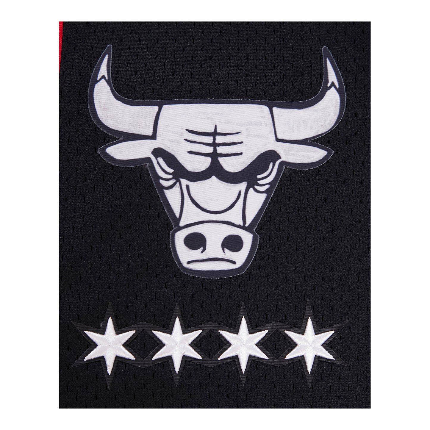 2023-24 CHICAGO BULLS CITY EDITION MESH BUTTON DOWN SHIRT - close upview