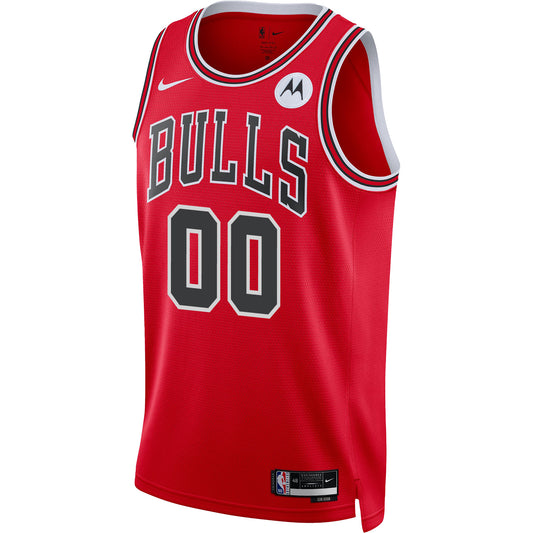 Chicago Bulls Personalized Nike Icon Edition Swingman Jersey - Back View