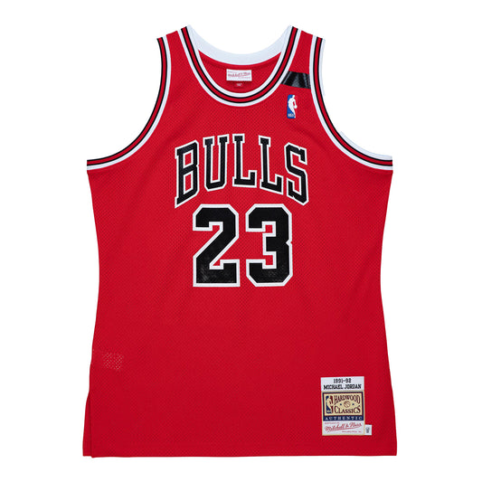 Chicago Bulls Authentic Mitchell & Ness Michael Jordan 1991-92 Jersey - Back View