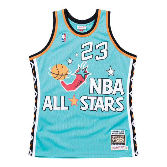 Chicago Bulls Authentic Mitchell & Ness Michael Jordan 1996 All-Star Jersey - Back View