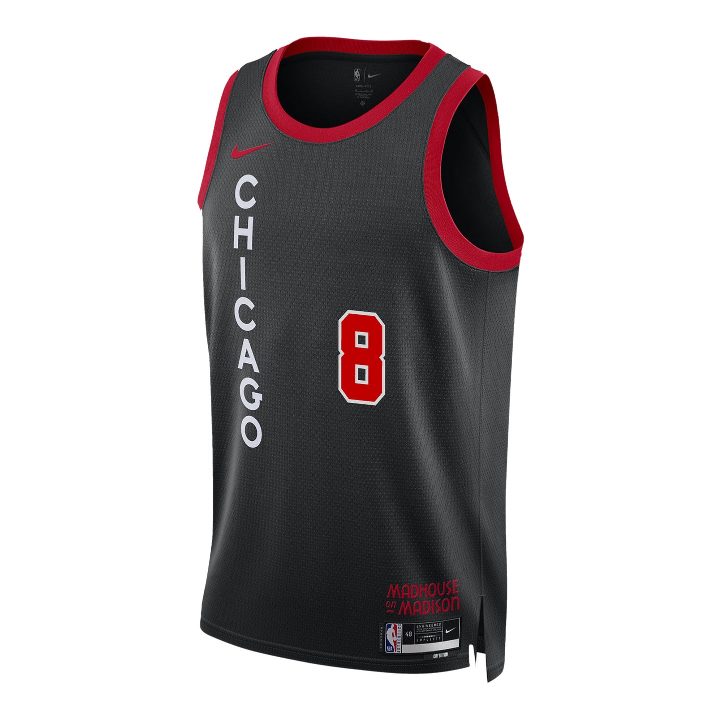 2023-24 CHICAGO BULLS ZACH LAVINE CITY EDITION YOUTH UNIFORM - front view