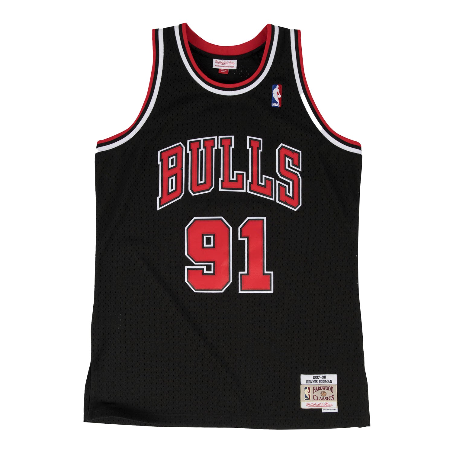 Chicago Bulls Mitchell & Ness Dennis Rodman 1997 Alternate Jersey - front view