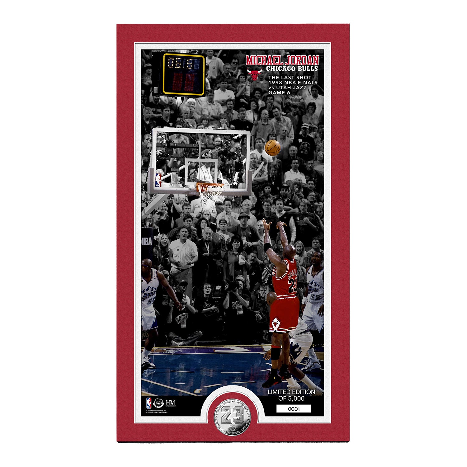 Chicago Bulls Michael Jordan The Last Shot 98 Finals Silver Coin Photo –  Official Chicago Bulls Store