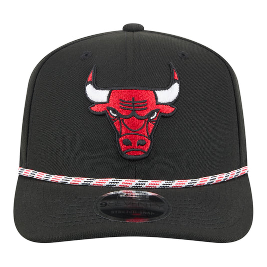 Youth Chicago Bulls New Era 970 Stretch Snapback Rope Hat - Left Side View