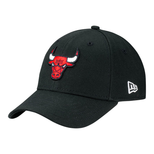 Youth Chicago Bulls New Era 940 Adjustable Hat in Black - Left View