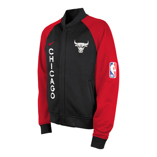 Youth Chicago Bulls City Edition Nike Dri-Fit Showtime Full-Zip Jacket - front view