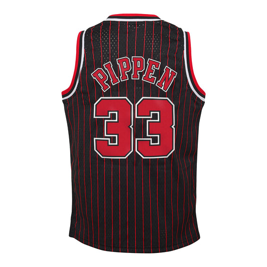 Youth Chicago Bulls Authentic Mitchell & Ness Scottie Pippen 1995-96 Jersey - back view