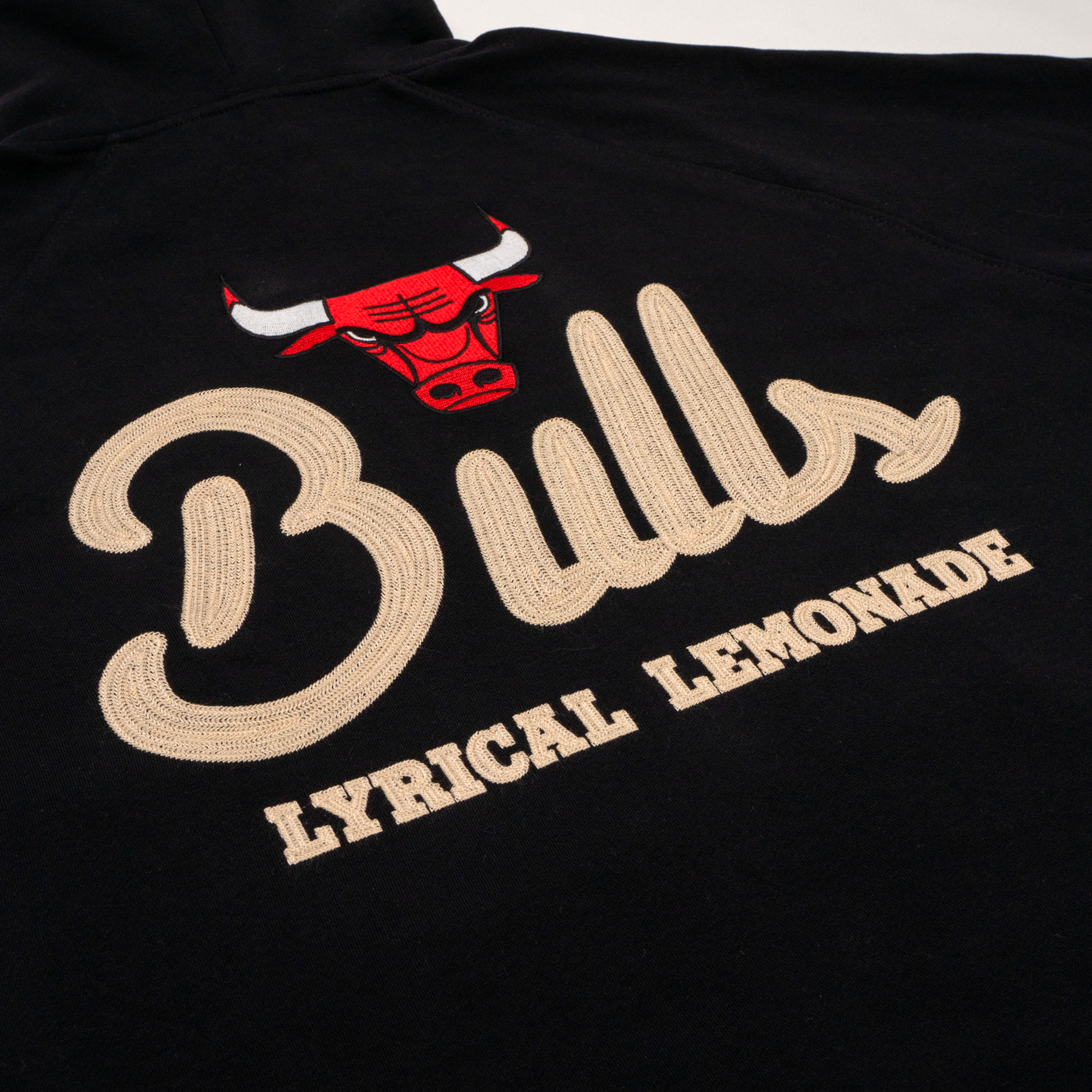 Chicago Bulls x Lyrical Lemonade Script Hooded Black Sweatshirt