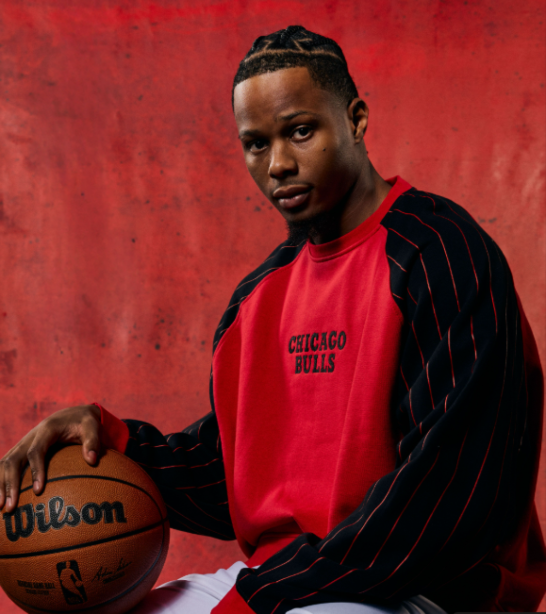 Chicago Bulls 1966 Statement Pinstripe Long Sleeve T-Shirt