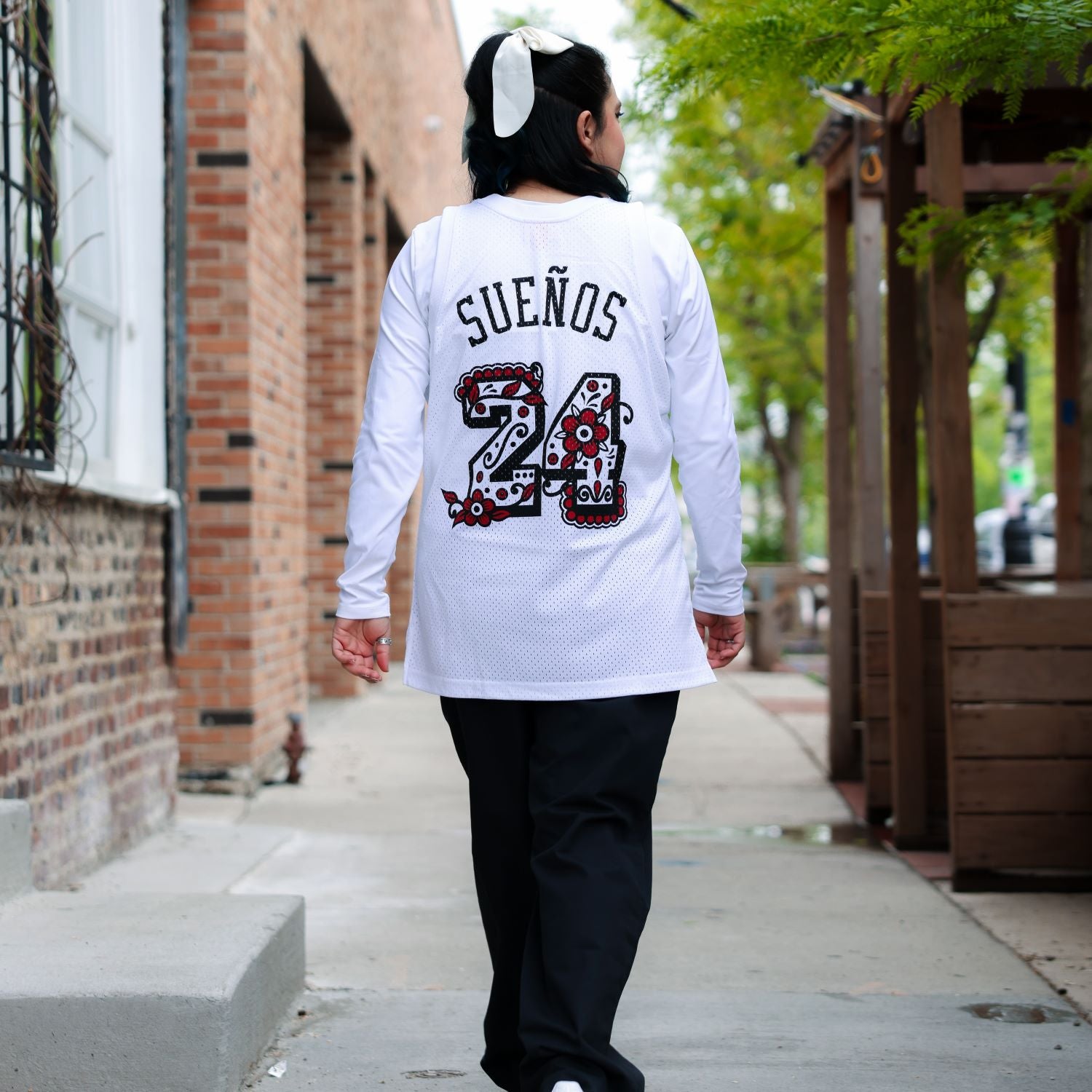 Chicago Bulls Authentic Sueños Music Festival 2024 Jersey - back view