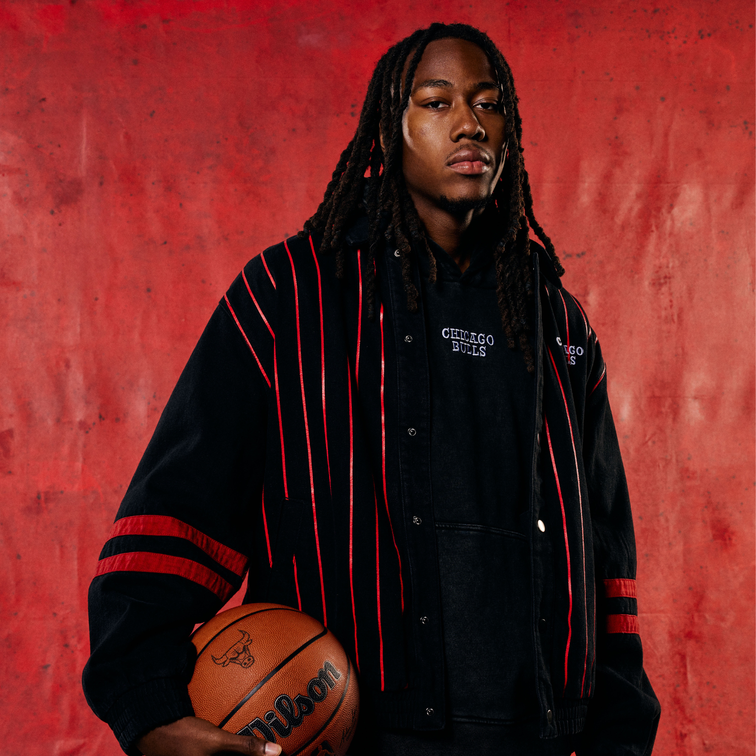Chicago Bulls 1966 Statement Striped Workwear Jacket – Official