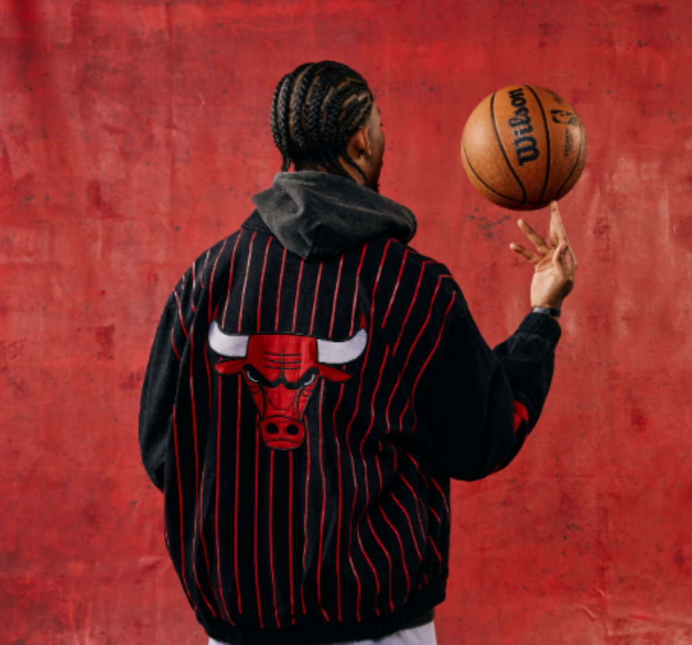Chicago Bulls 1966 Statement Striped Workwear Jacket