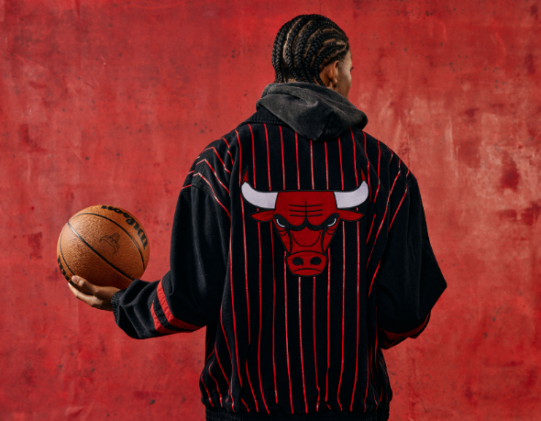 Chicago Bulls 1966 Statement Striped Workwear Jacket