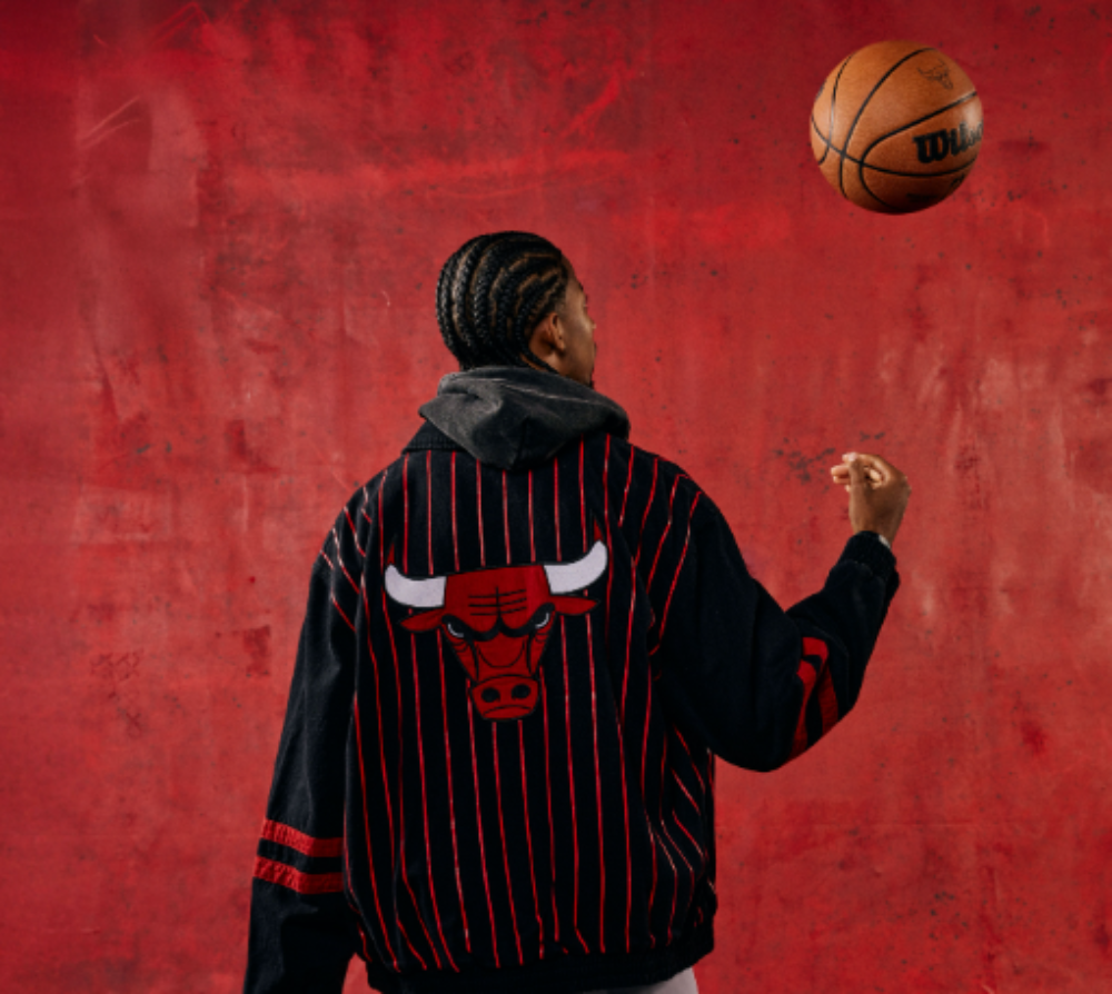 Chicago Bulls 1966 Statement Striped Workwear Jacket