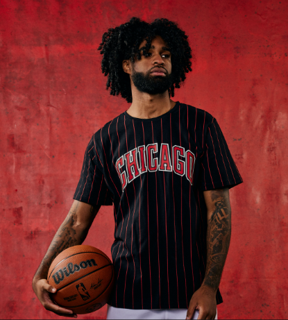 Chicago Bulls 1966 Statement Pinstripe T-Shirt
