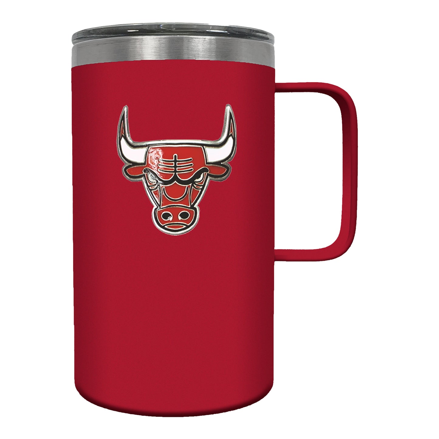 Chicago Bulls 18oz Hustle Travel Mug - front view