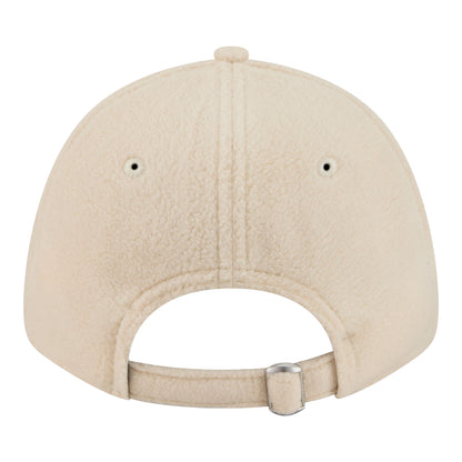 Ladies Chicago Bulls New Era Comfy Patch Snapback in White - Back View