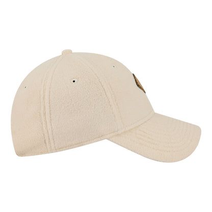 Ladies Chicago Bulls New Era Comfy Patch Snapback in White - Right View