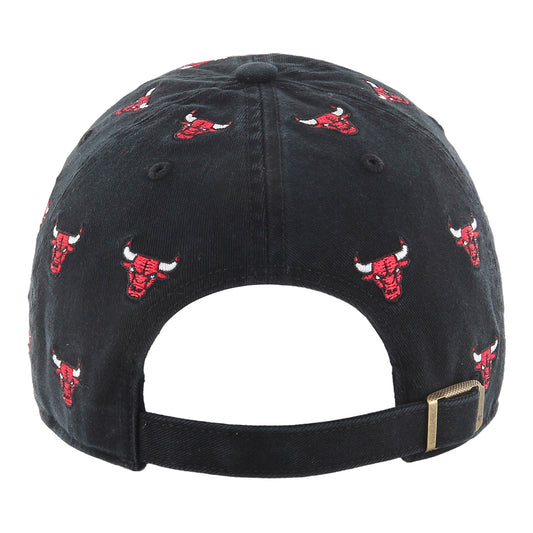Ladies Chicago Bulls 47 Brand Confetti Clean Up Hat in Black - Front Left View