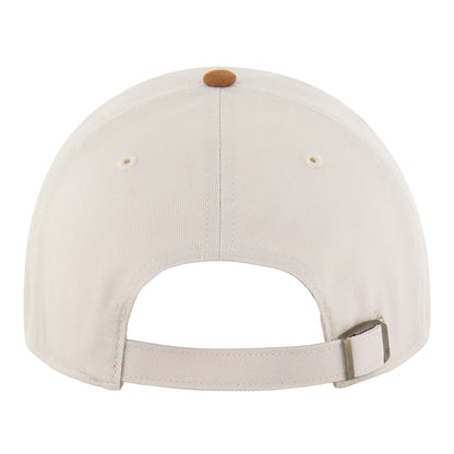 Ladies Chicago Bulls 47 Brand Mini Suede Clean Up Hat in White - Back View