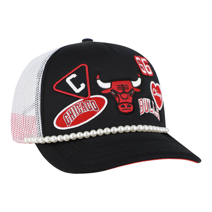Ladies Chicago Bulls 47 Brand Rally On Rope Hitch FM Snapback in Black - Front Right View