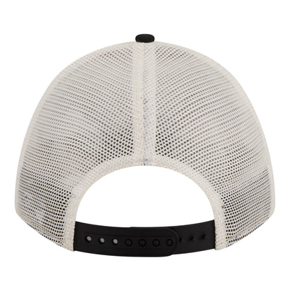 Ladies Chicago Bulls New Era 940 Retro Trucker Hat in White - Back View