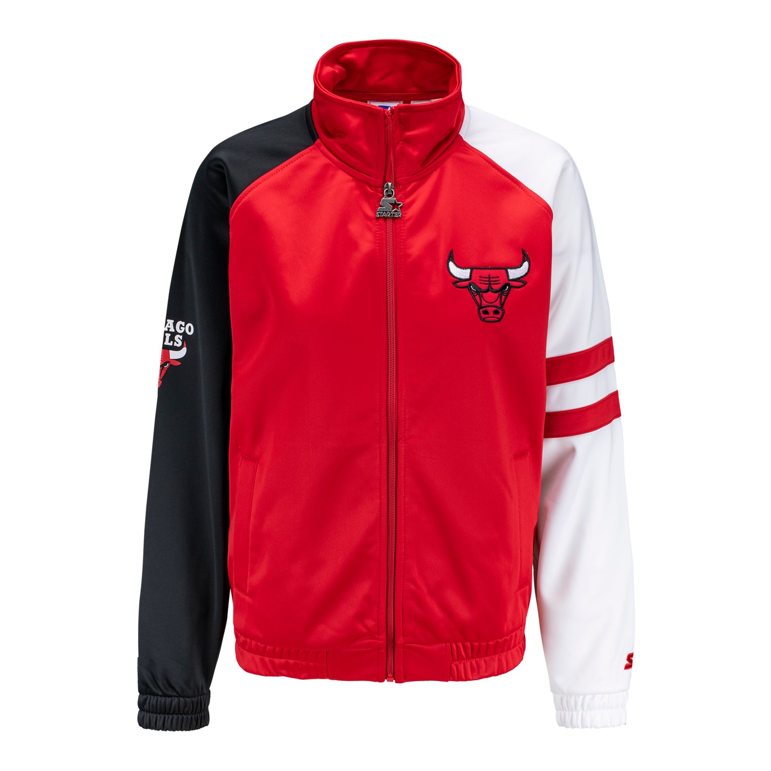 Ladies Chicago Bulls Starter Line Up Full Zip Track Jacket Official Chicago Bulls Store