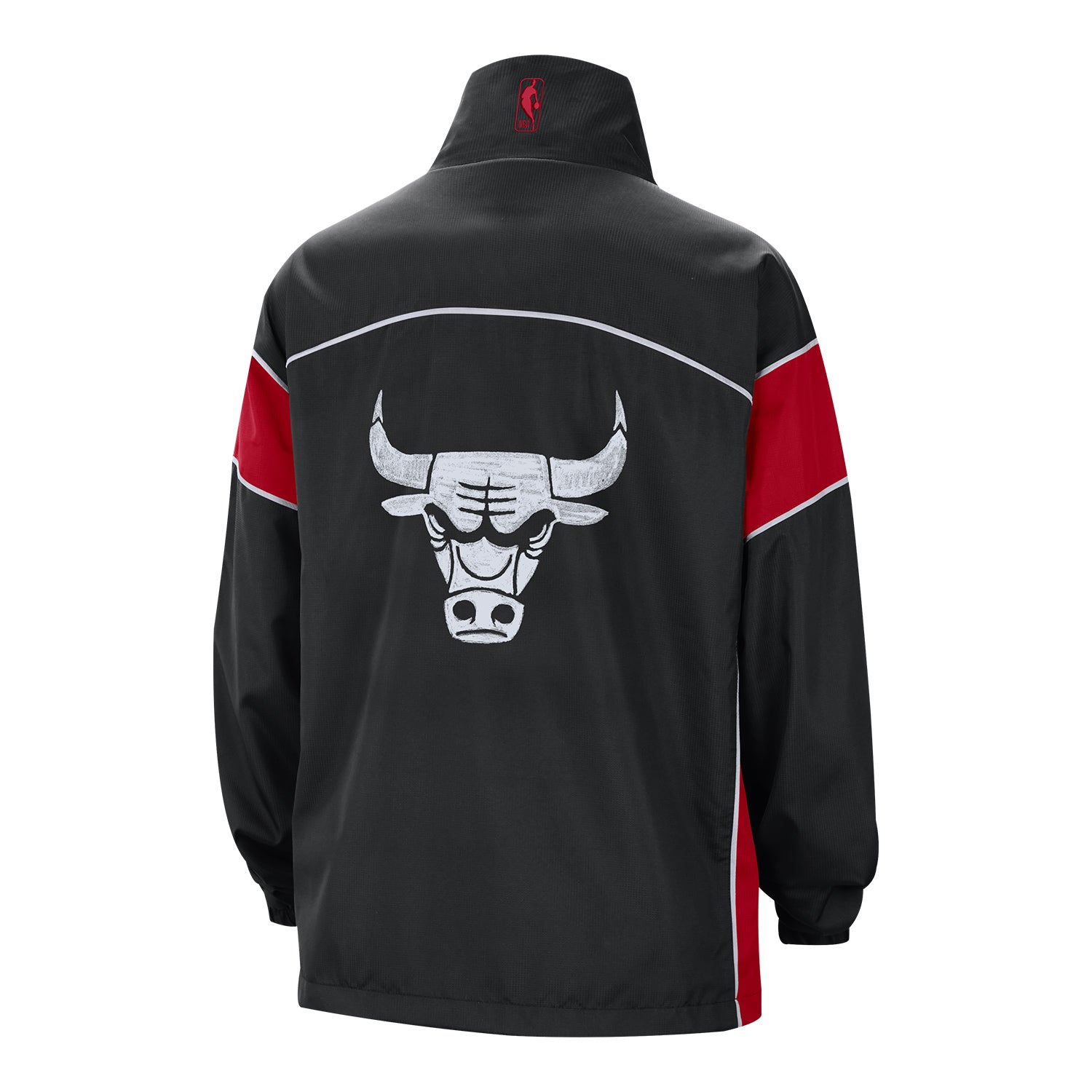 Ladies Chicago Bulls City Edition Nike Swoosh Fly Full-Zip Jacket - back view