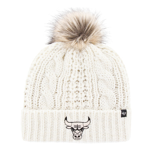 Chicago Bulls Gray Draft Cuffed Knit Hat with Pom