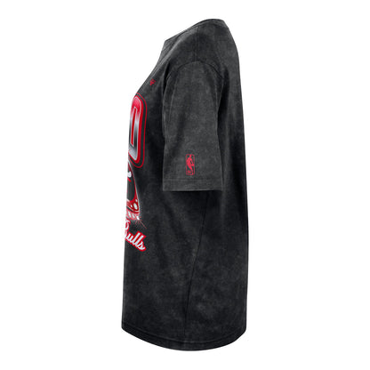 Ladies Chicago Bulls Nike Championship Ring T-Shirt in Black - Left Side View