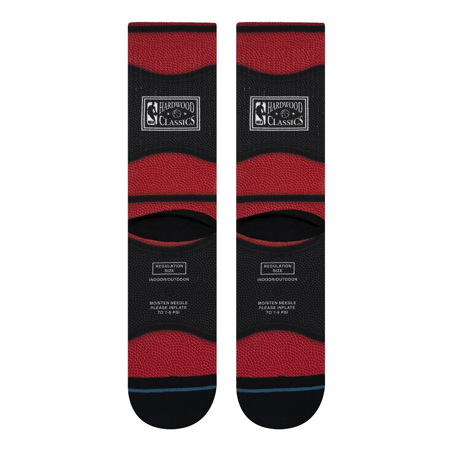 Chicago Bulls Stance Hardwood Classic Mini Ball Socks In Black - Back View