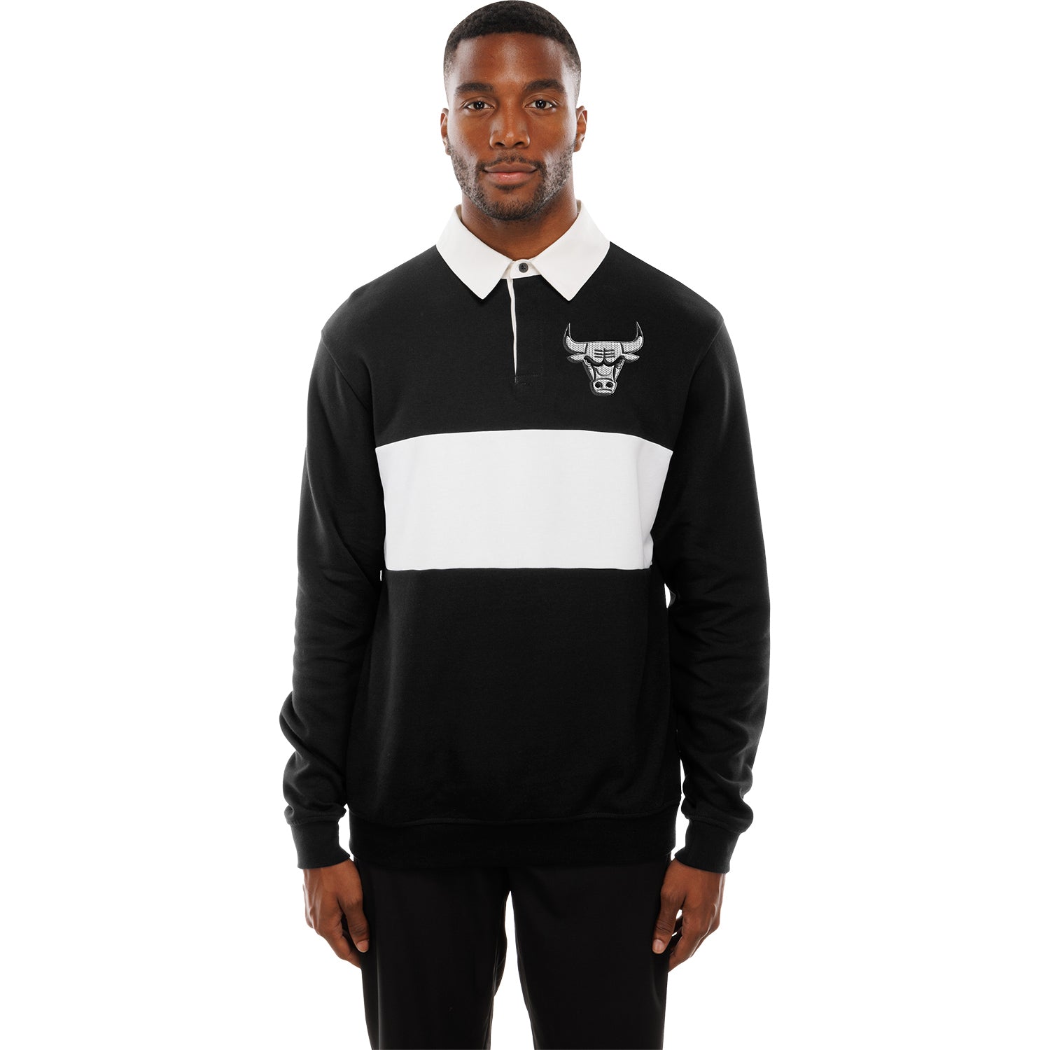 Chicago Bulls New Era Colorblock Rugby Shirt – Official