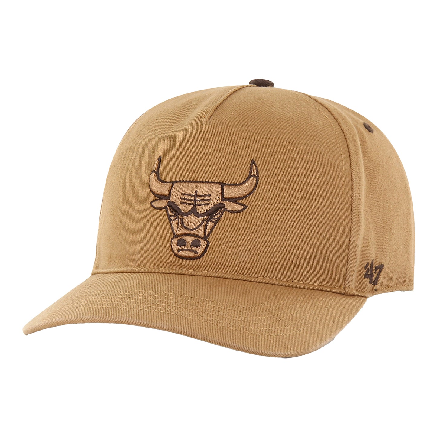 Chicago Bulls 47 Brand Adjustable Toffee Hitch Hat - front view