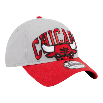 Chicago Bulls 23 Adjustable Tip Off Hat - grey and red - side view