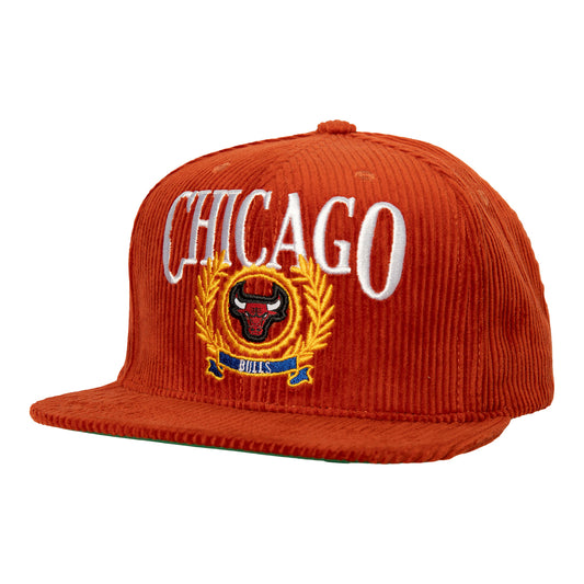 Chicago Bulls M&N Levels Snapback in orange - front view
