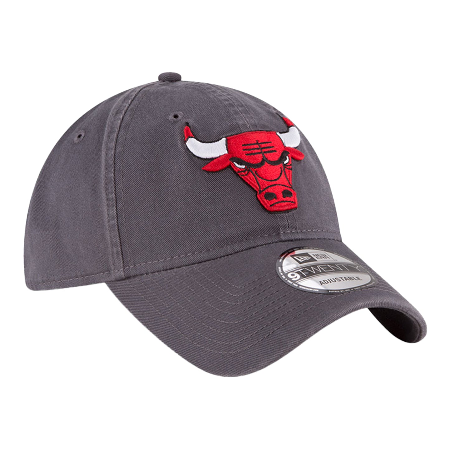 Chicago Bulls New Era Icon Adjustable Hat - Side View