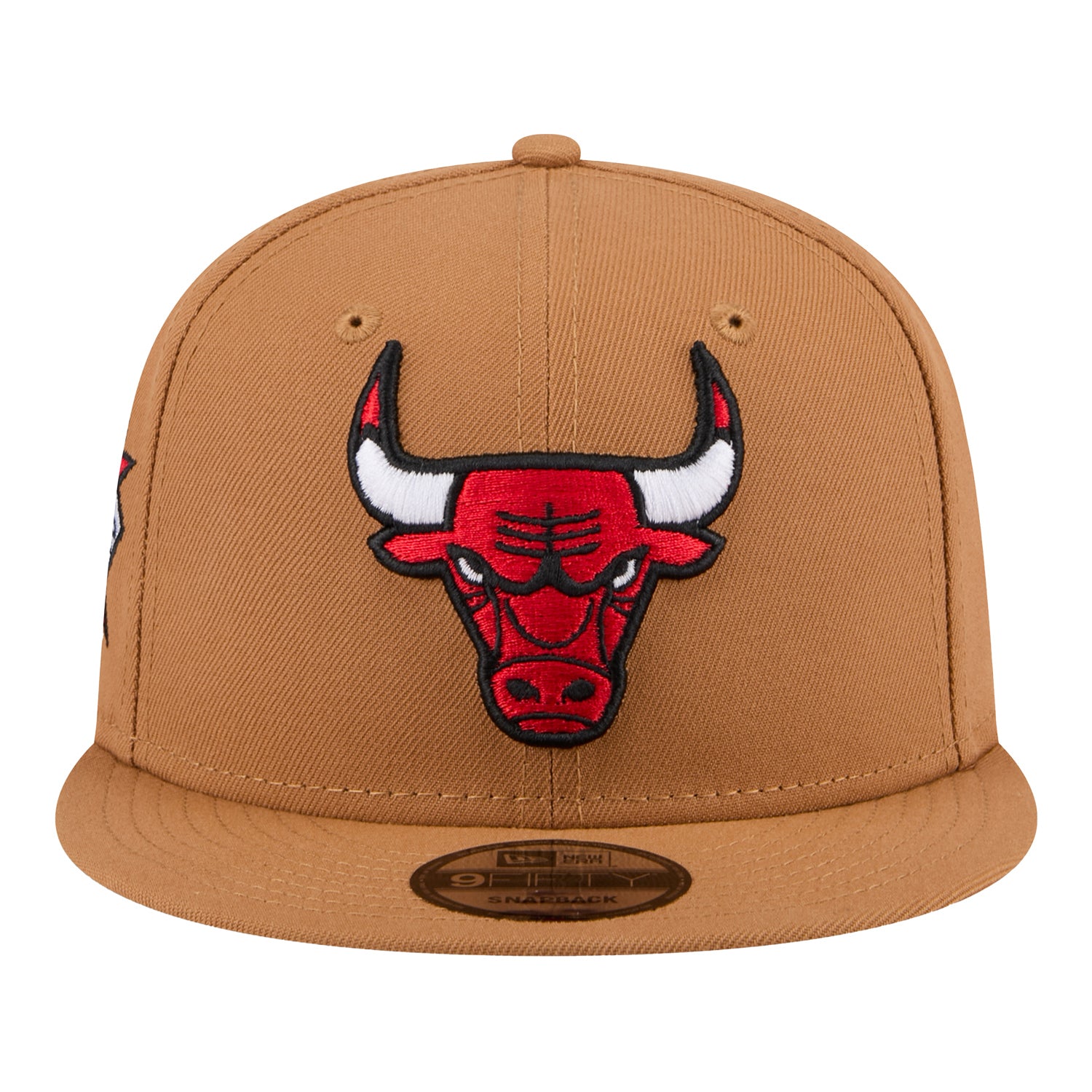 Chicago Bulls New Era 950 Color Pack Primary Snapback In Brown - Front View