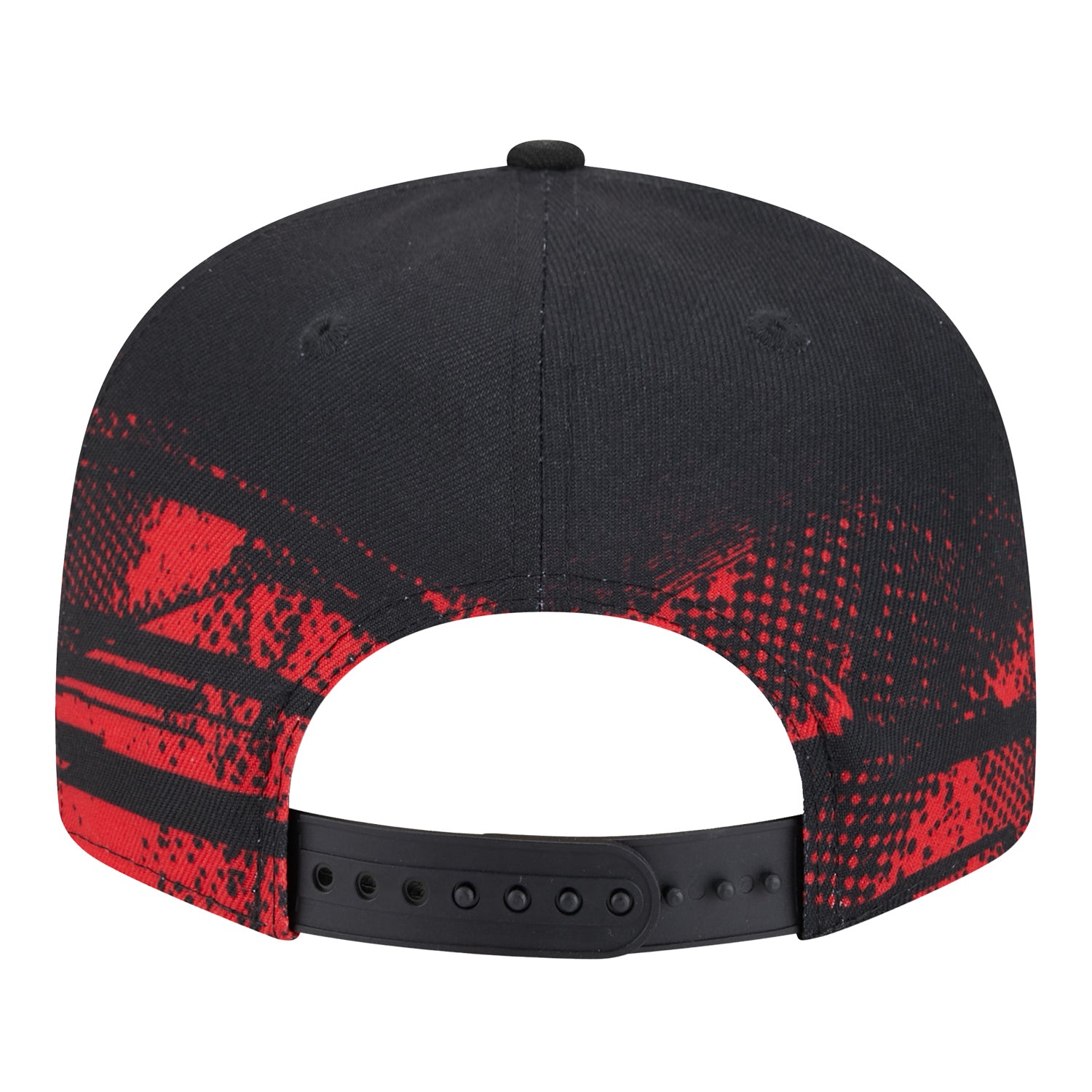 Chicago Bulls New Era 950 2024-25 Tip-Off Red Snapback In Black & Red - Back View