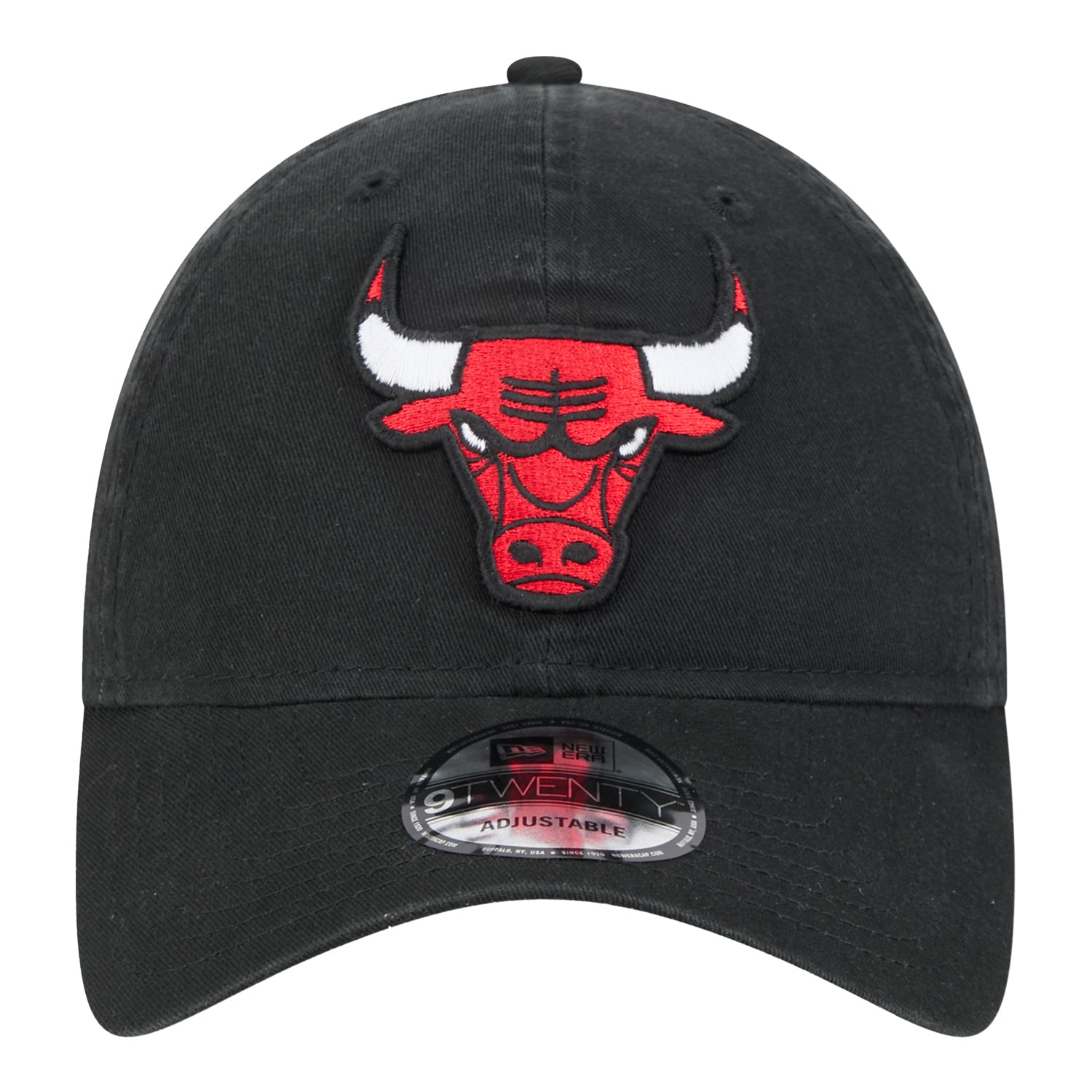 Chicago Bulls New Era 950 2024-25 Tip-Off Adjustable Hat In Black - Front View