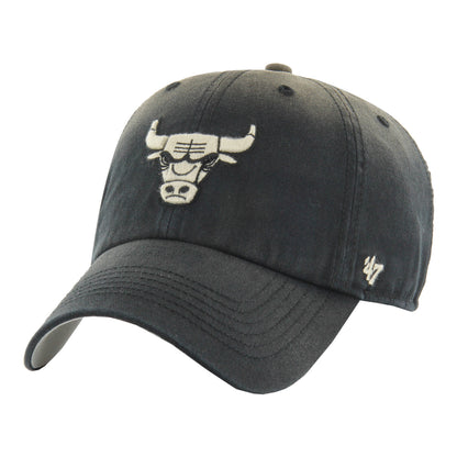 Chicago Bulls 47 Brand Clean Up Dusted Adjustable Hat - Front View