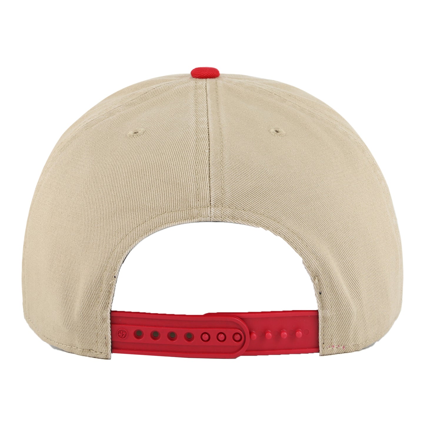 Chicago Bulls 47 Brand Hitch City Line Snapback Hat In Tan - Back View