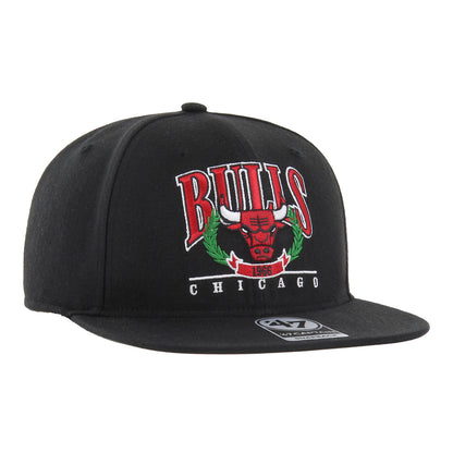 Chicago Bulls 47 Brand Captain Laurel Verdant Hat In Black - Front Right View