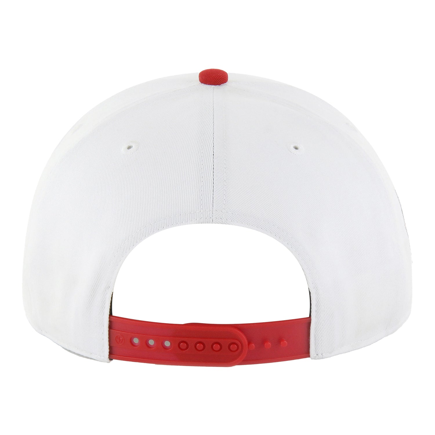 Chicago Bulls '47 Brand Hitch Drop Shadow Snapback Hat In White - Back View