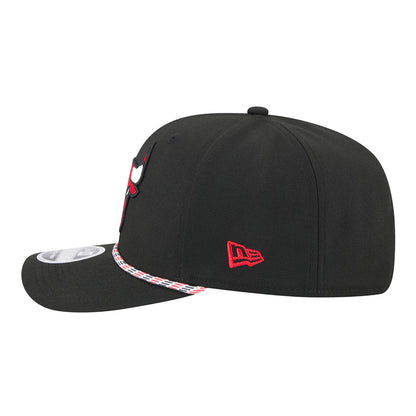 Chicago Bulls New Era 970 Stretch Snapback Multi Rope Hat - Left Side View