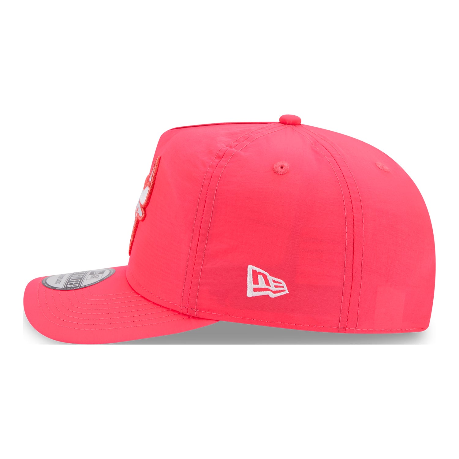 Chicago Bulls New Era Nylon Adjustable Pink Golfer - Left Side View