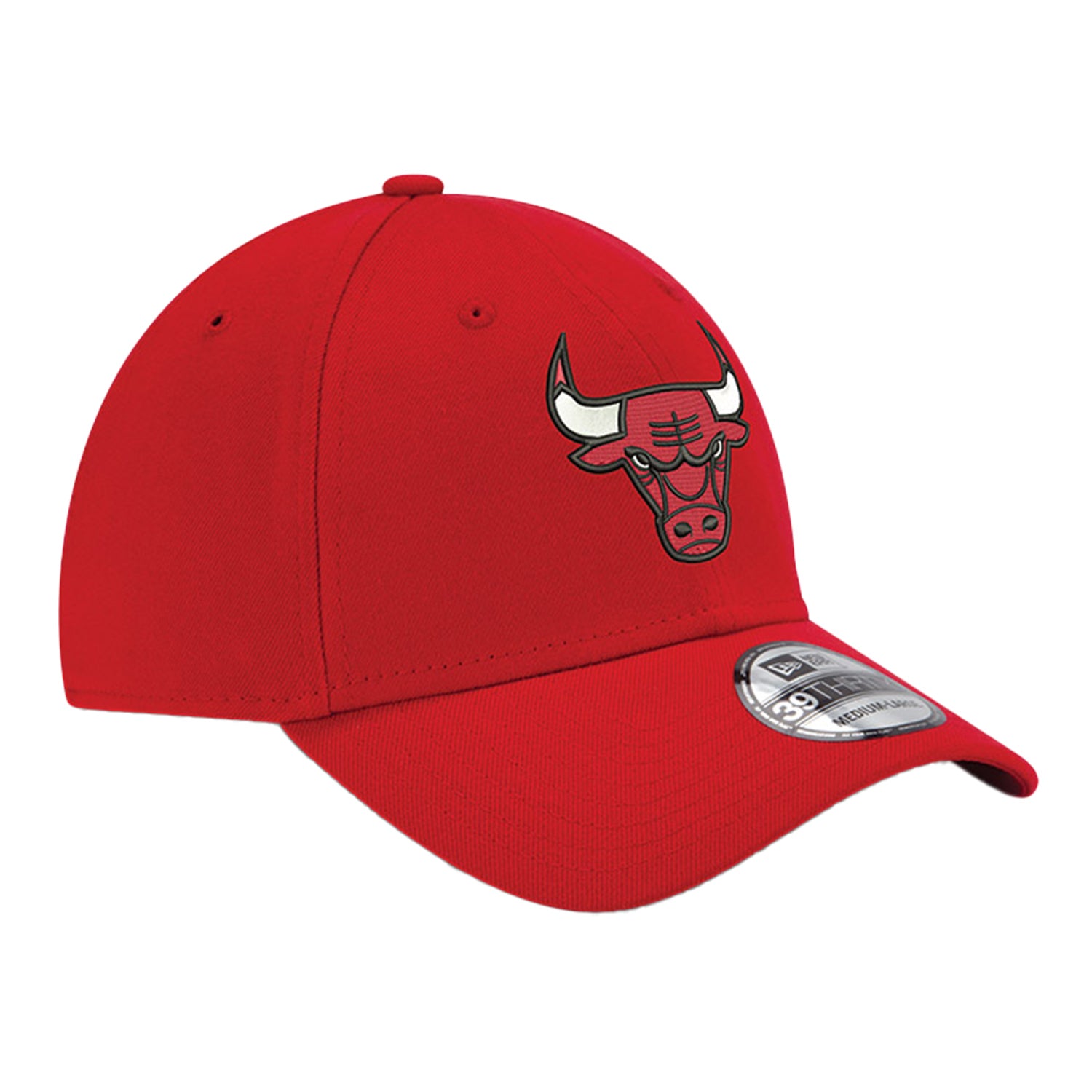 Chicago Bulls New Era 3930 Core Classic Flex Fit Hat In Red - Front Right View