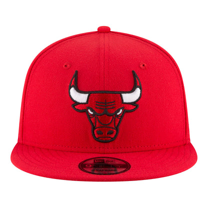 Chicago Bulls New Era 950 Core Classic Snapback In Red - Front View