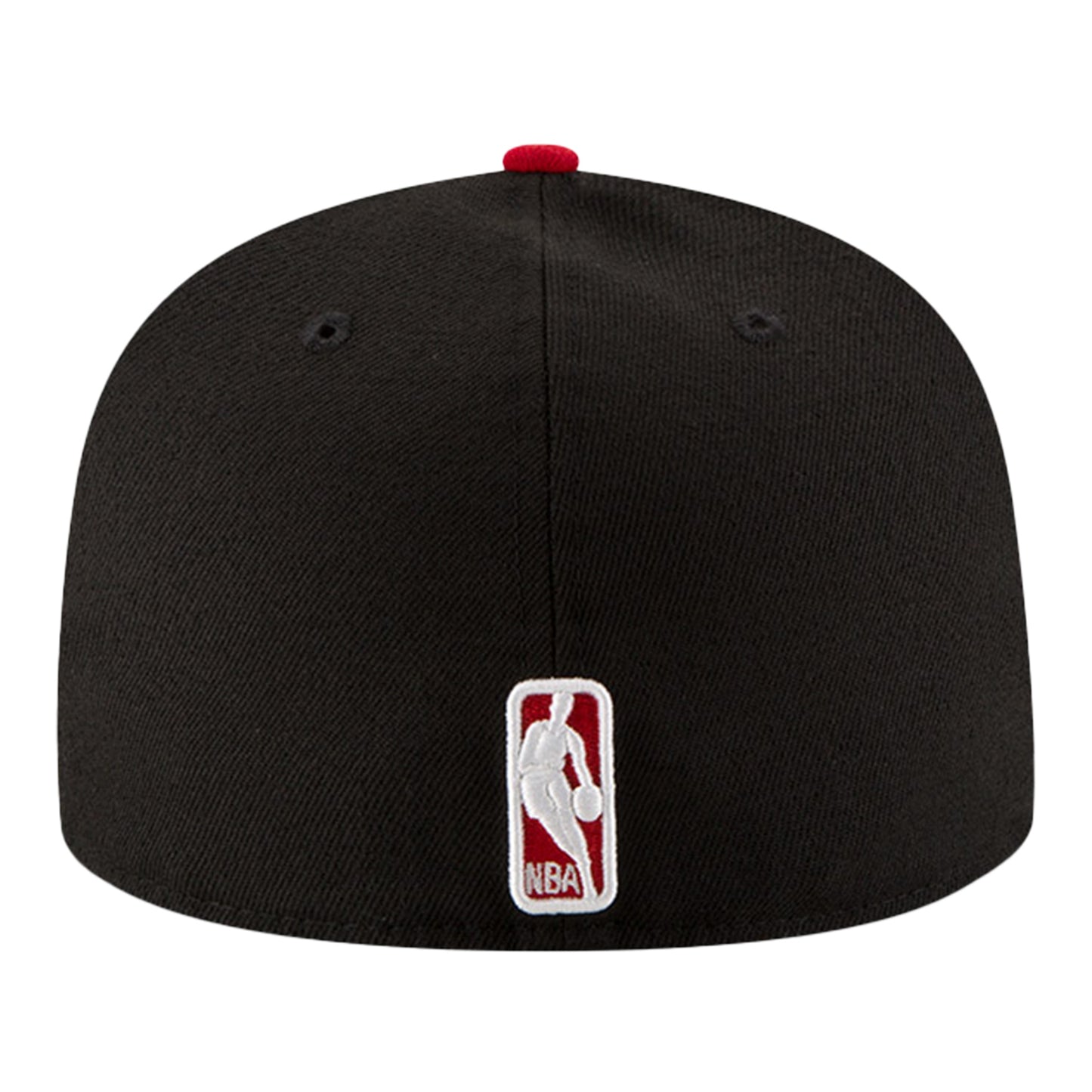 Chicago Bulls New Era 59Fifty Two-Tone Core Classic Fitted Hat In Black - Back View